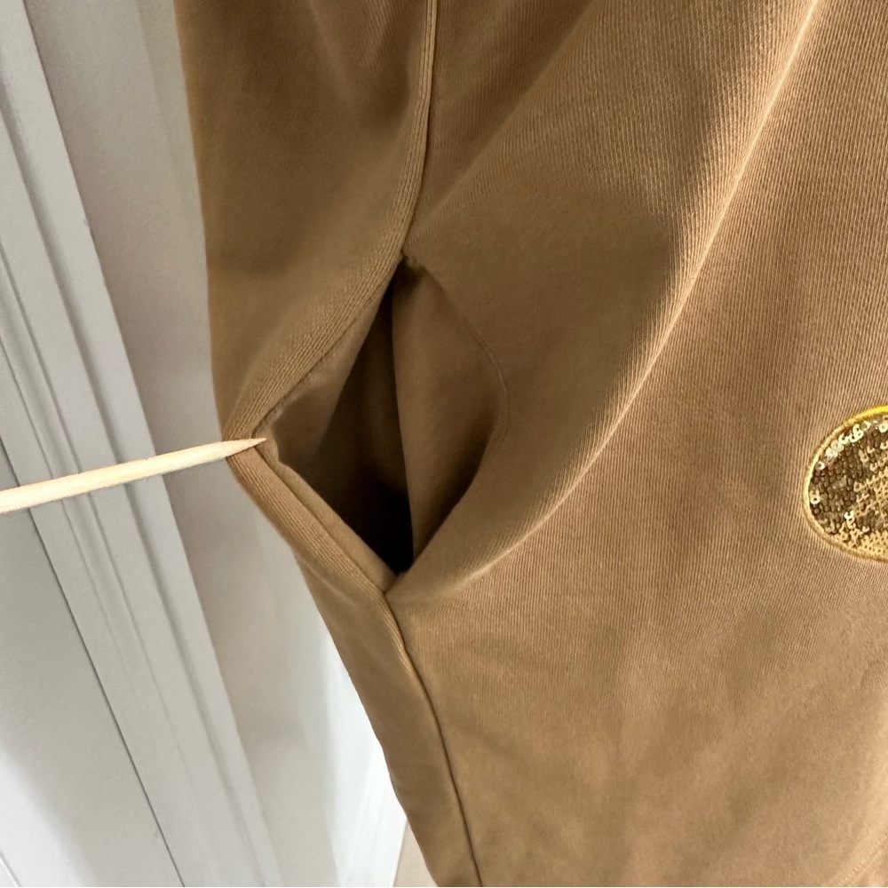 Love Moschino DISTRIBUTED BY SINV Sweatshirt Dress Gold Appliqués RARE SZ 4 NWOT - Picture 5 of 11